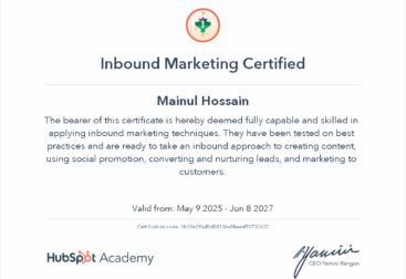 HubSpot Inbound Marketing Certification