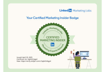 LinkedIn Marketing insider Certification Mainul Hossain