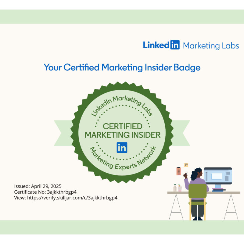 LinkedIn Marketing insider Certification Mainul Hossain