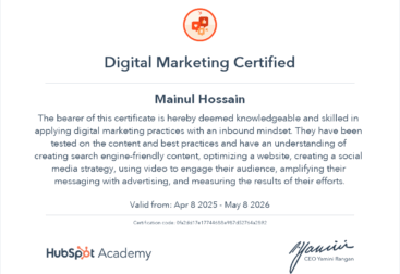 HubSpot Digital Marketing Certification